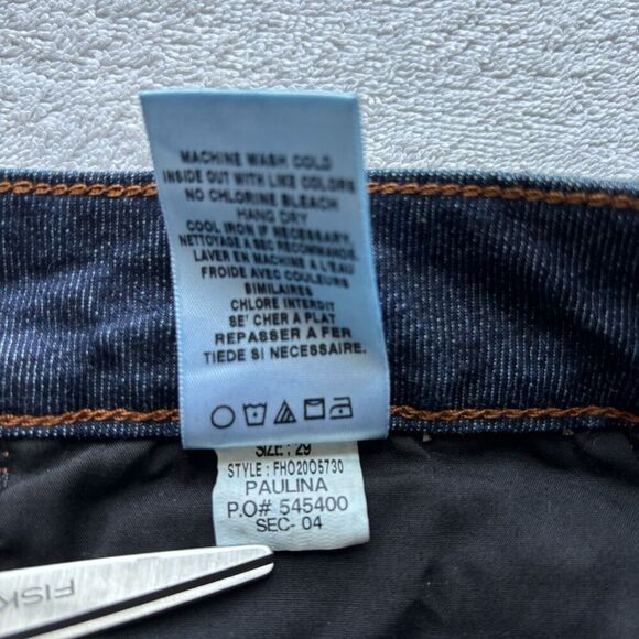 Joe's Jeans The Honey Booty Fit Curvy Flared Leg Stretch Blue Jeans Size 29 - Picture 5 of 9